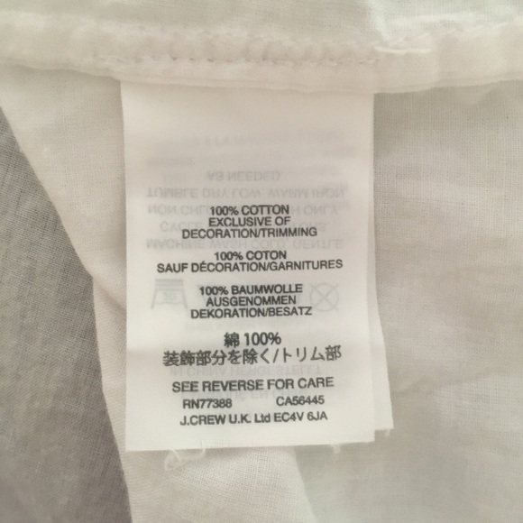 J Crew White Cotton Tunic Coverup Dress L 🌸 - Picture 7 of 8